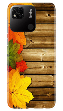 Wooden look3 Mobile Back Case for Redmi 10A (Design - 61)