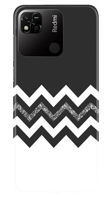 Black white Pattern2Mobile Back Case for Redmi 10A (Design - 83)