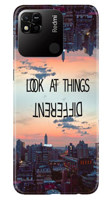 Look at things different Mobile Back Case for Redmi 10A (Design - 99)