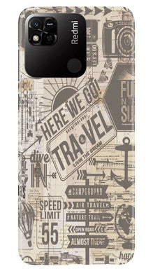 Travel Mobile Back Case for Redmi 10A  (Design - 104)