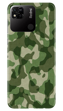 Army Camouflage Mobile Back Case for Redmi 10A  (Design - 106)