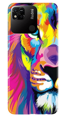Colorful Lion Mobile Back Case for Redmi 10A  (Design - 110)
