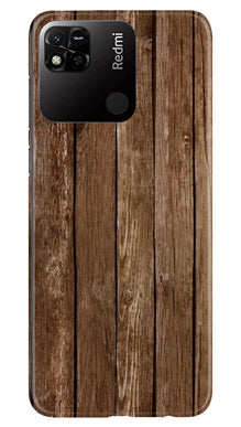 Wooden Look Mobile Back Case for Redmi 10A  (Design - 112)