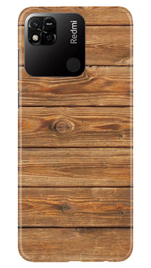Wooden Look Mobile Back Case for Redmi 10A  (Design - 113)