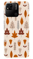 Leaf Pattern Art Case for Redmi 10A  (Design - 132)