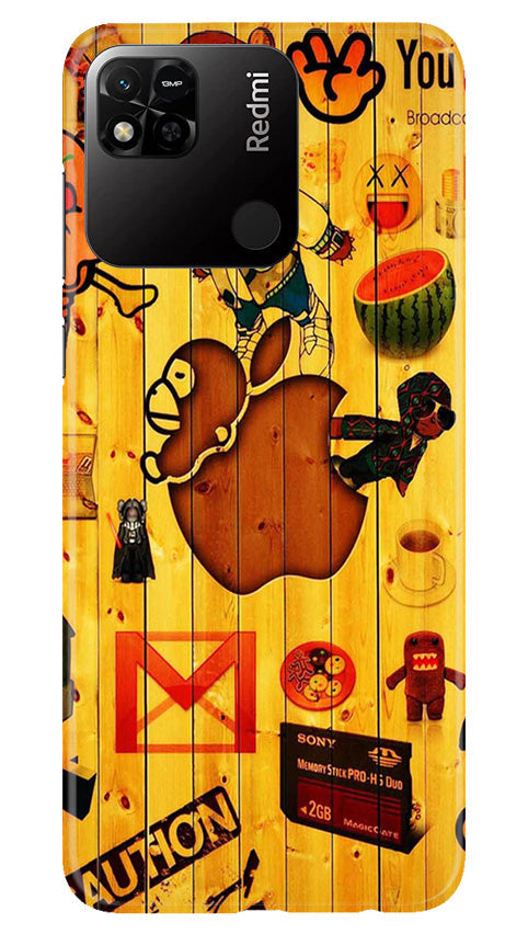 Wooden Texture Mobile Back Case for Redmi 10A (Design - 326)