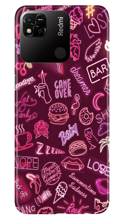 Party Theme Mobile Back Case for Redmi 10A (Design - 350)