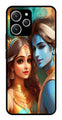 Lord Radha Krishna Metal Mobile Case for Redmi 12   (Design No -01)