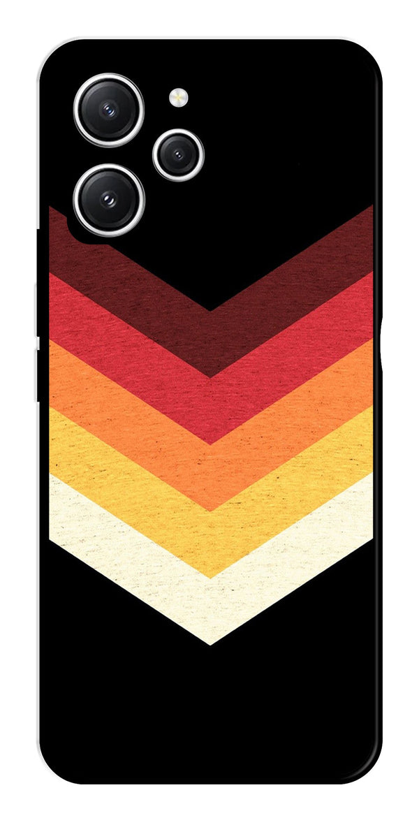 MultiColor Arrow Metal Mobile Case for Redmi 12   (Design No -04)