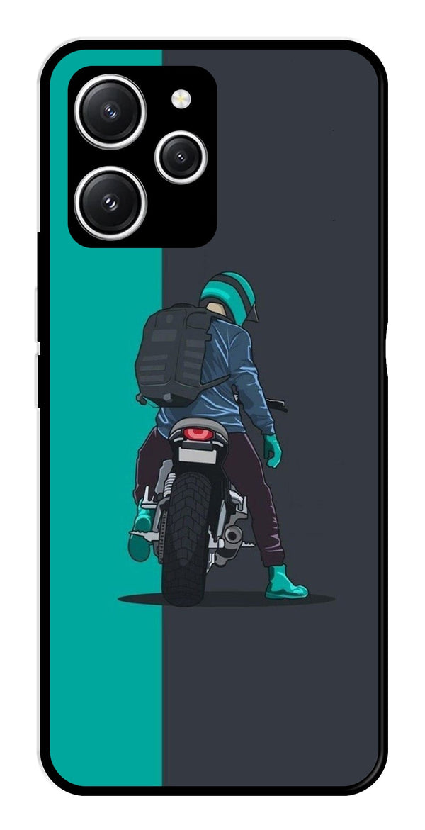 Bike Lover Metal Mobile Case for Redmi 12   (Design No -05)