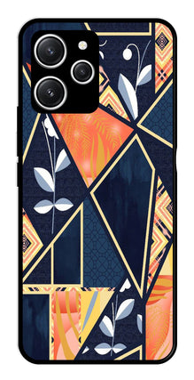 Marble Design Metal Mobile Case for Redmi 12