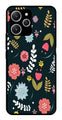 Floral Pattern2 Metal Mobile Case for Redmi 12   (Design No -12)