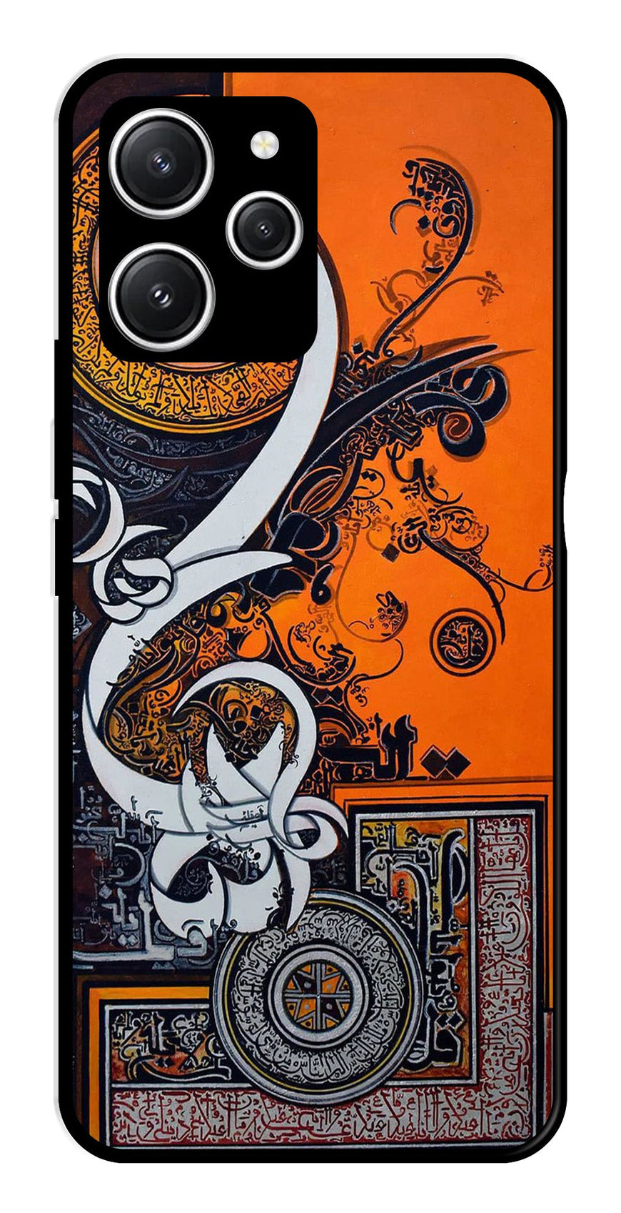 Qalander Art Metal Mobile Case for Redmi 12   (Design No -16)