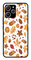 Autumn Leaf Metal Mobile Case for Redmi 12   (Design No -19)