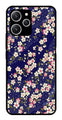 Flower Design Metal Mobile Case for Redmi 12   (Design No -25)