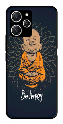 Be Happy Metal Mobile Case for Redmi 12