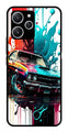 Vintage Car Metal Mobile Case for Redmi 12   (Design No -29)