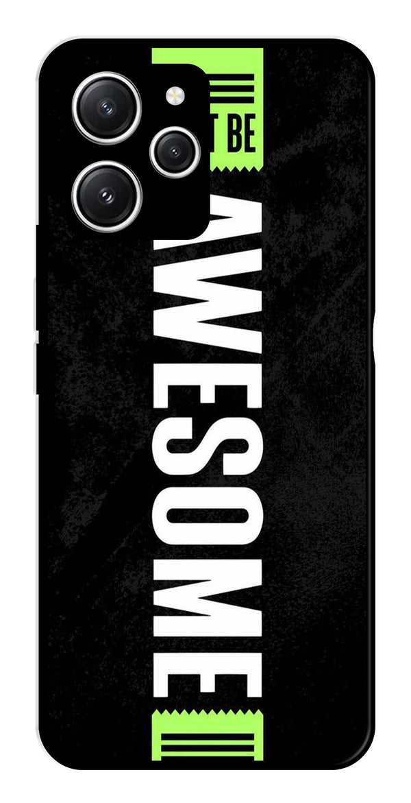 Awesome Metal Mobile Case for Redmi 12   (Design No -33)
