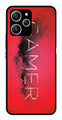 Gamer Pattern Metal Mobile Case for Redmi 12   (Design No -41)
