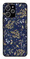 Floral Pattern  Metal Mobile Case for Redmi 12   (Design No -52)