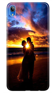 Couple Sea shore Mobile Back Case for Redmi 7a (Design - 13)