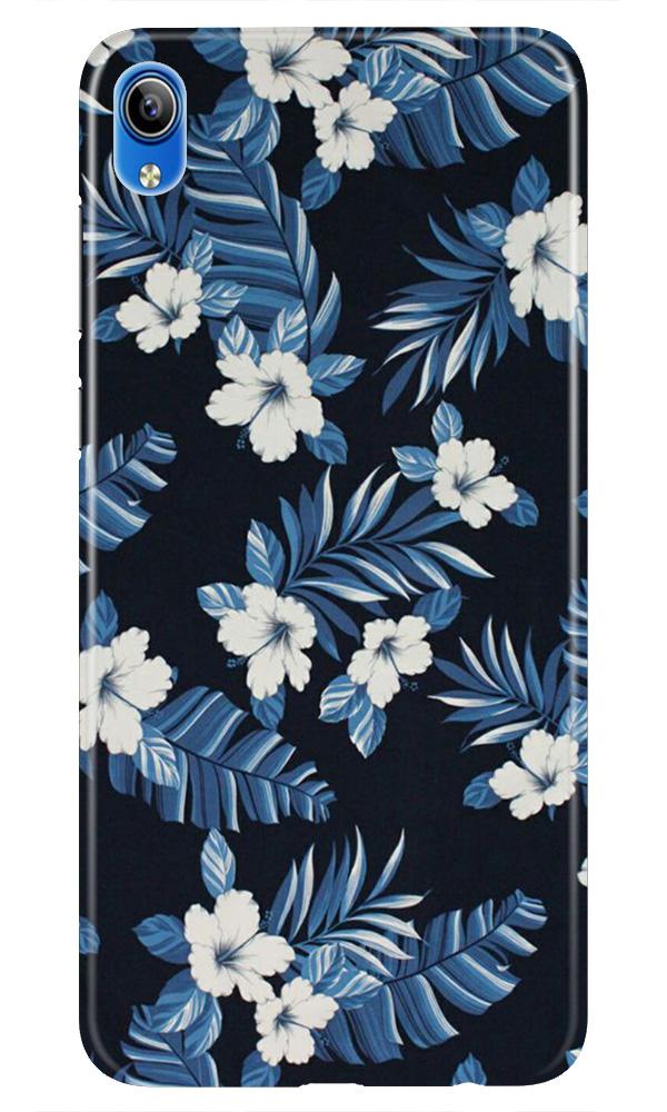 White flowers Blue Background2 Case for Redmi 7a