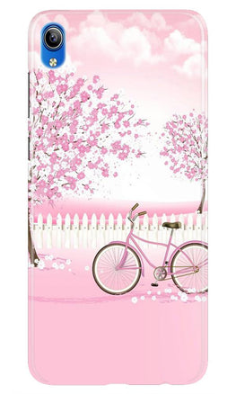 Pink Flowers Cycle Case for Redmi 7a(Design - 102)