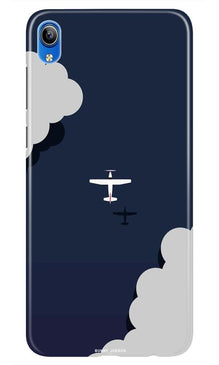 Clouds Plane Mobile Back Case for Redmi 7a (Design - 196)