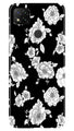 White flowers Black Background Case for Xiaomi Redmi 9c