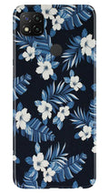 White flowers Blue Background2 Case for Xiaomi Redmi 9c