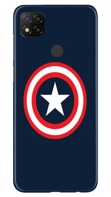 Captain America Mobile Back Case for Xiaomi Redmi 9c (Design - 42)