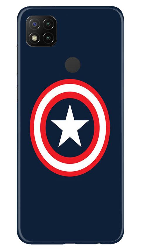 Captain America Case for Xiaomi Redmi 9c