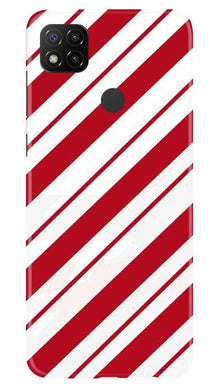 Red White Mobile Back Case for Xiaomi Redmi 9c (Design - 44)