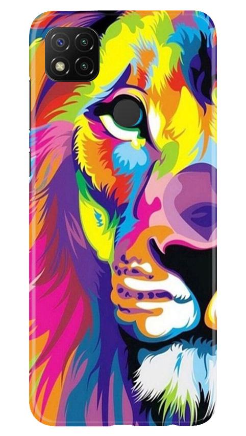 Colorful Lion Case for Xiaomi Redmi 9c  (Design - 110)