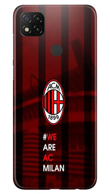 AC Milan Mobile Back Case for Xiaomi Redmi 9c  (Design - 155)