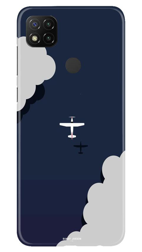 Clouds Plane Case for Xiaomi Redmi 9c (Design - 196)