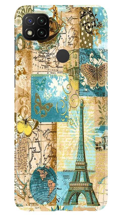 Travel Eiffel Tower Case for Xiaomi Redmi 9c (Design No. 206)