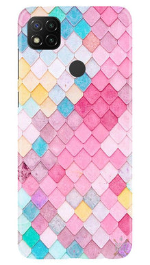 Pink Pattern Mobile Back Case for Xiaomi Redmi 9c (Design - 215)