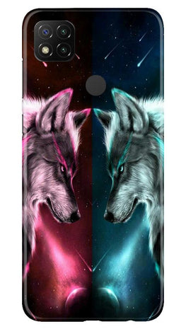 Wolf fight Case for Xiaomi Redmi 9c (Design No. 221)