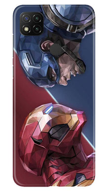 Ironman Captain America Mobile Back Case for Xiaomi Redmi 9c (Design - 245)