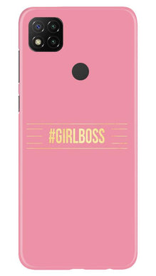 Girl Boss Pink Mobile Back Case for Xiaomi Redmi 9c (Design - 263)