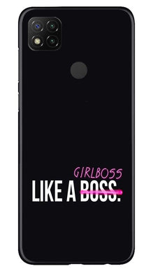 Like a Girl Boss Mobile Back Case for Xiaomi Redmi 9c (Design - 265)