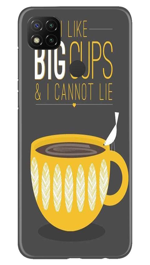 Big Cups Coffee Mobile Back Case for Xiaomi Redmi 9c (Design - 352)