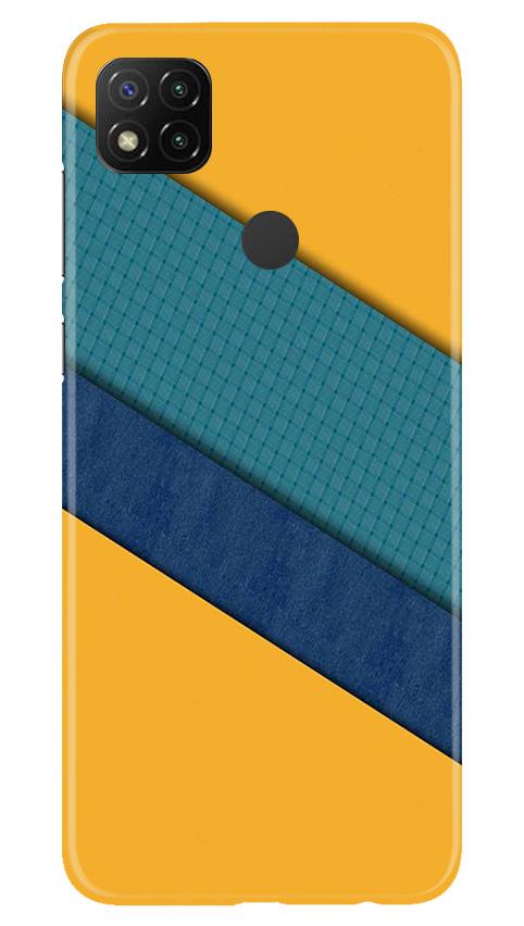 Diagonal Pattern Mobile Back Case for Xiaomi Redmi 9c (Design - 370)