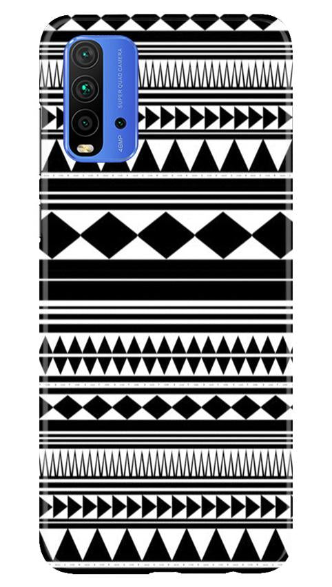 Black white Pattern Case for Redmi 9 Power