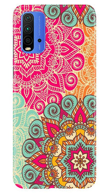 Rangoli art Mobile Back Case for Redmi 9 Power (Design - 6)