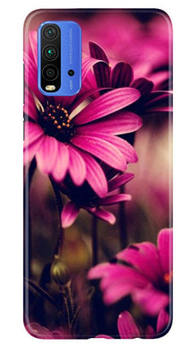 Purple Daisy Mobile Back Case for Redmi 9 Power (Design - 65)