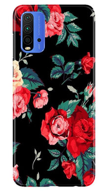 Red Rose2 Mobile Back Case for Redmi 9 Power (Design - 81)