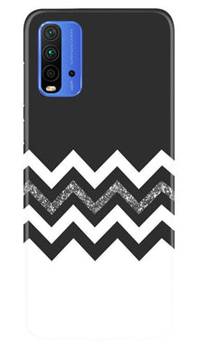 Black white Pattern2Mobile Back Case for Redmi 9 Power (Design - 83)