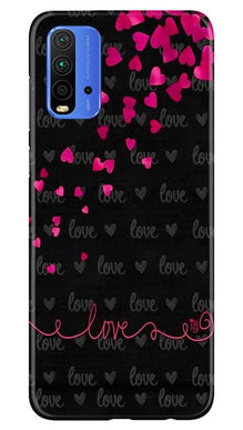 Love in Air Mobile Back Case for Redmi 9 Power (Design - 89)